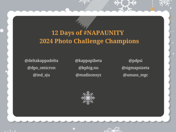 2024 NAPA Unity Photo Challenge Champions