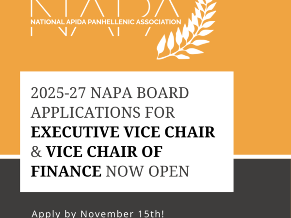 2025-27 NAPA Board Applications for Executive Vice Chair and Vice Chair of Finance Now Open!